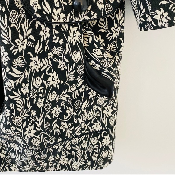 MARIO SERRANI Spring Black & White Coat Blazer - Picture 4 of 13